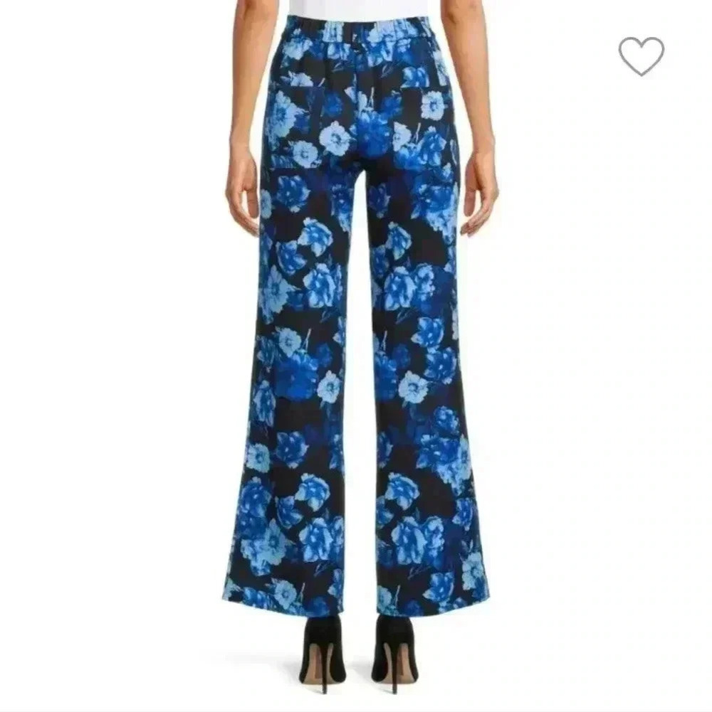 AREA STARS BLUE Hannah Floral work PANTS Size M NWT